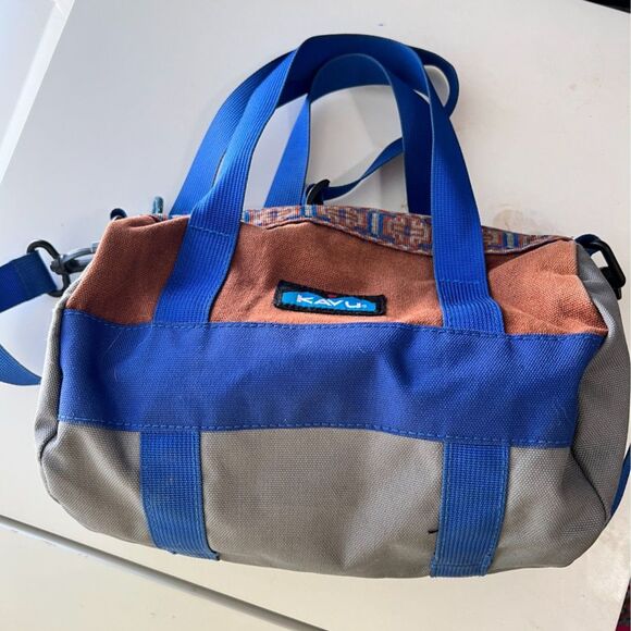 Kavu Colorblock Bag Crossbody Handbag 100% Cotton - Picture 1 of 7